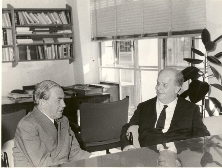 Adriano Olivetti con Alvar Aalto. Archivio Fondazione A. Olivetti