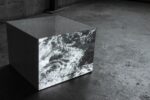 Gaia De Megni, Nulla si sa, tutto si immagina, 2018, incisioni su cubi in marmo, 38x48x48 cm