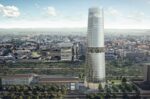 Rendering della torre A2A in Piazza Trento, Milano - Antonio Citterio e Patricia Viel