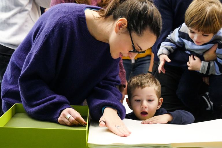 Omaggio a Maria Lai. Libri tattili e opere in Braille. MAXXI, Roma 2020. Photo Gianfranco Fortuna