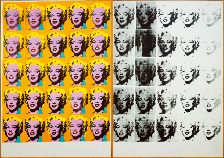 Andy Warhol (1928 – 1987) Marilyn Diptych 1962 Tate © 2020 The Andy Warhol Foundation for the Visual Arts, Inc. / Licensed by DACS, London.