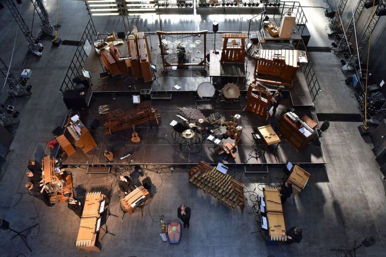 Phillip Sollmann, Monophonie Stage Setup at Ruhr Triennale, 2017. Photo © Volker Beushausen