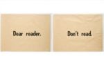 Ulises Carrion, Dear reader, don’t read, 1975