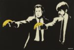 Banksy, Pulp Fiction, 2015, serigrafia su carta, 50x70 cm. Collezione privata