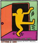 Keith Haring National Coming Out Day, 1988 Offset lithograph on paper, 65,8 x 58,3 cm Collection Noirmontartproduction, Paris © Keith Haring Foundation