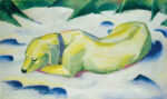 Franz Marc (1880–1916) Dog Lying in the Snow, ca. 1911 Oil on canvas, 62.5 x 105.0 cm Städel Museum, Frankfurt am Main, Property of Städelscher Museums-Verein e.V. CC BY-SA 4.0 Städel Museum, Frankfurt am Main