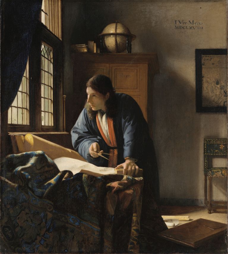 Johannes Vermeer (1632–1675) The Geographer, 1669 Oil on canvas, 51.6 x 45.4 cm Städel Museum, Frankfurt am Main CC BY-SA 4.0 Städel Museum, Frankfurt am Main