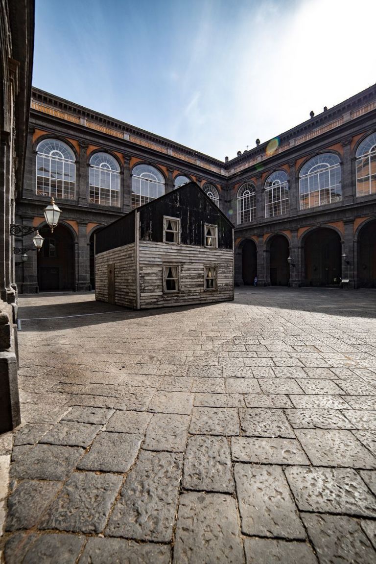 Ryan Mendoza. Almost Home The Rosa Parks House Project. Installation view at Palazzo Reale, Napoli 2020. Courtesy Fondazione Morra Greco. Photo Camillo Ripaldi