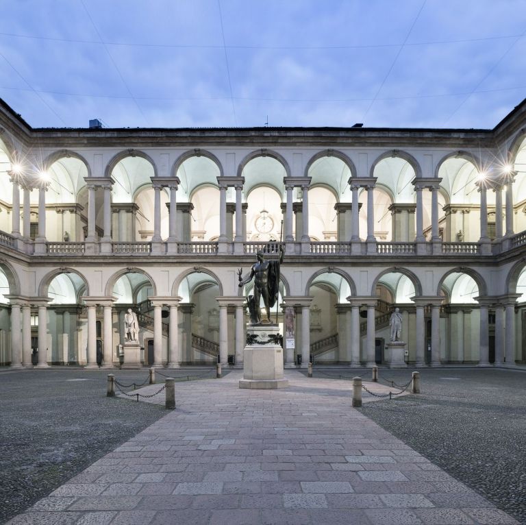 Accademia di Belle Arti di Brera, Cortile d'Onore, Milano. Photo Cosmo Laera. Courtesy Accademia di Brera