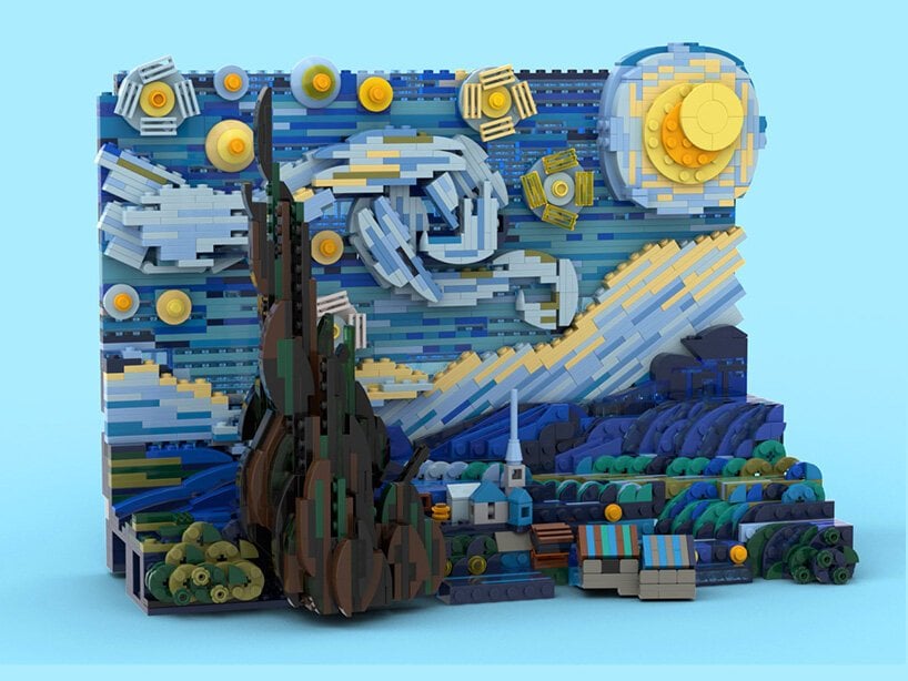 Notte stellata di van Gogh by Lego