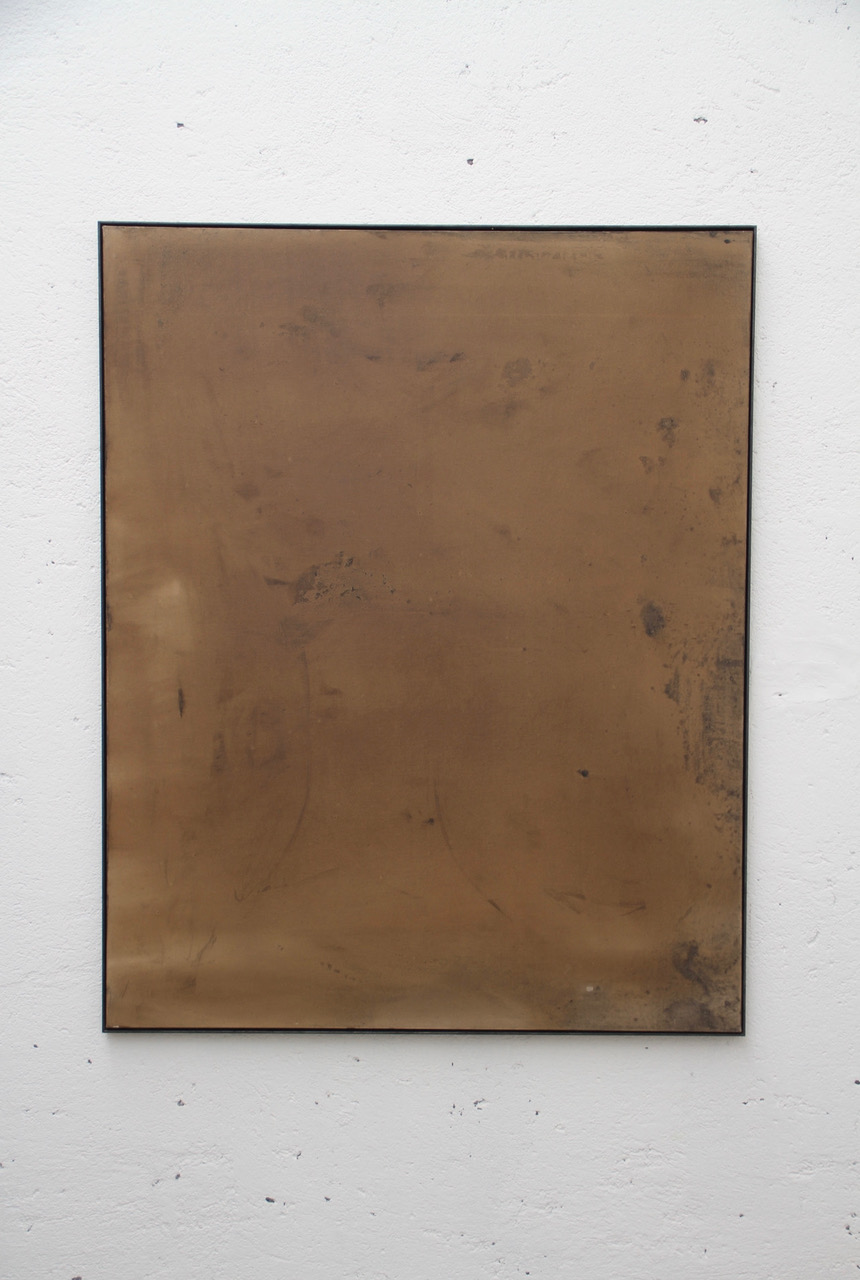 Leonardo Anker Vandal, The Shades of Autumn, 2018, tea, mordente, acrylic, bitume, 150x120 cm