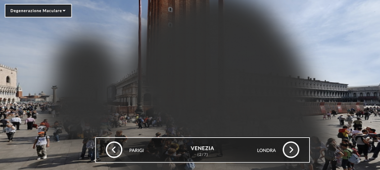 Vista a 360 gradi - sito web Lenstore