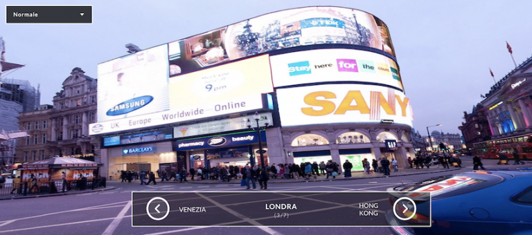 Vista a 360 gradi - sito web Lenstore