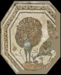 Musei Capitolini, Antiquarium, Mosaico policromo ottagonale con pavoni, II secolo d.C.