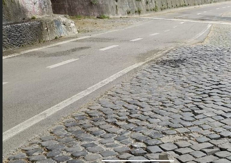 Ciclabile Tevere come era prima