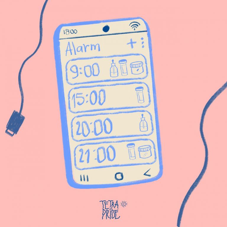 Scheduling Life by Pills and Phone Alarms by Cecilia Sammarco