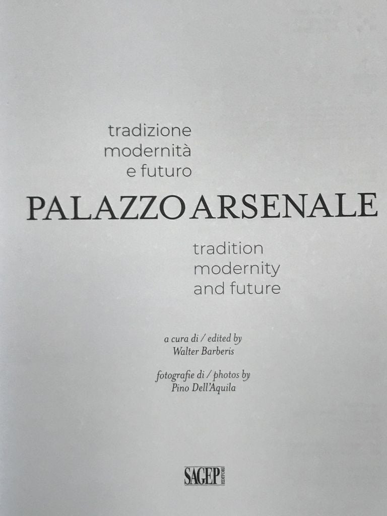 Frontespizio Libro Sagep IMG 1920 Palazzo dell’Arsenale: apre le porte un simbolo barocco di Torino