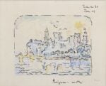 Paul Signac, Avignon. Matin (Le palais des Papes), 1909. Collezione privata