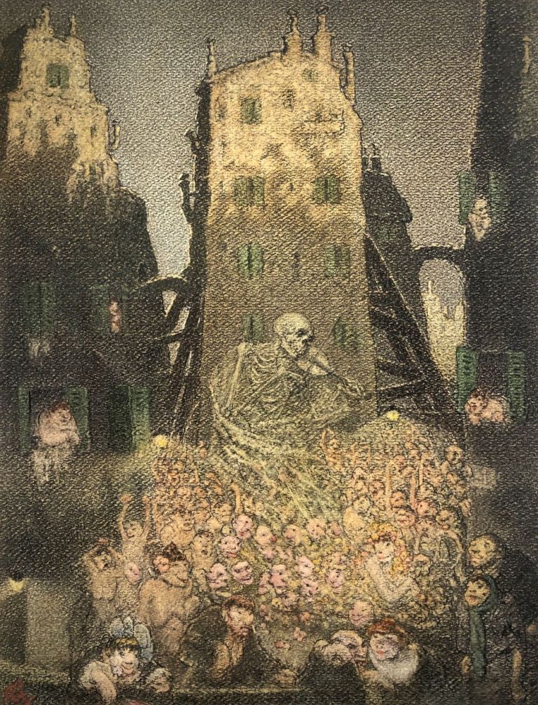 Pilade Bertieri, Senza titolo, 1942, pastelli a olio su carta da acquerello. Courtesy Beatrice Burati Anderson