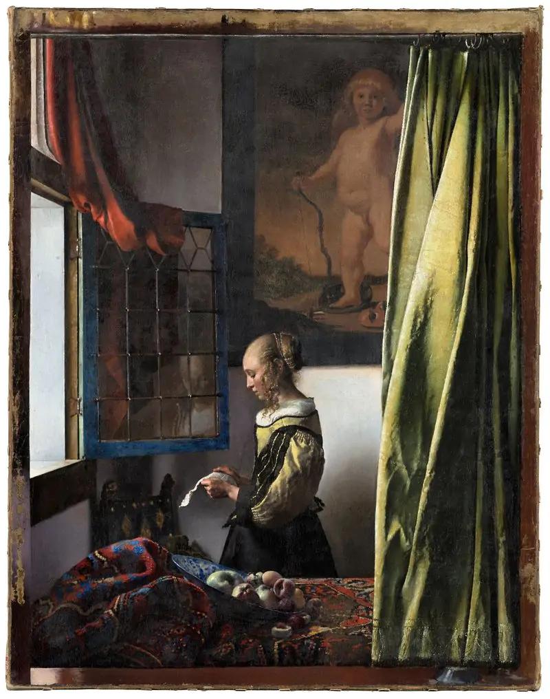 Johannes Vermeer, Brieflesendes Mädchen am offenen Fenster, 1657-59 Zustand nach der Restaurierung © Gemäldegalerie Alte Meister, Staatliche Kunstsammlungen Dresden, Foto: Wolfgang Kreische