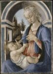 Alessandro Filipepi detto Botticelli, Madonna col Bambino detta Madonna Campana, 1467-1470 ca., tempera su legno, cm 72x51. Avignone, Musée du Petit Palais. Photo © RMN-Grand Palais - René-Gabriel Ojéda