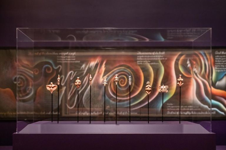 Judy Chicago. A Retrospective. Exhibition view at de Young Museum,San Francisco 2021. Photo Gary Sexton