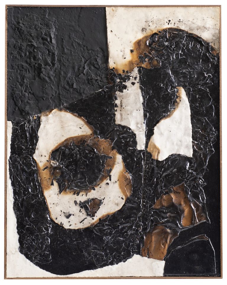 Alberto Burri, Combustione, 1957. Courtesy Il Ponte Casa d'Aste, Milano