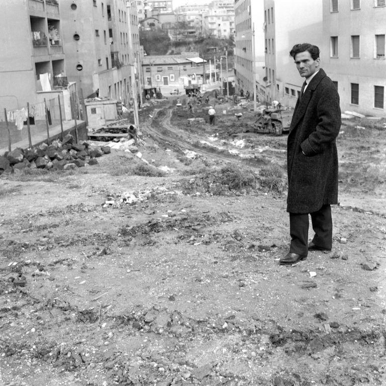 Cecilia Mangini Pier Paolo Pasolini, Roma 1958 © Archivio Cecilia Mangini e Lino del Fra, Roma