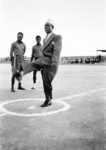 James Barnor, Kwame Nkrumah in his PG (Prison Graduate) cap [...], Accra, 1952, Modern Silver Gelatin Print © James Barnor. Courtesy galerie Clémentine de la Féronnière, Paris