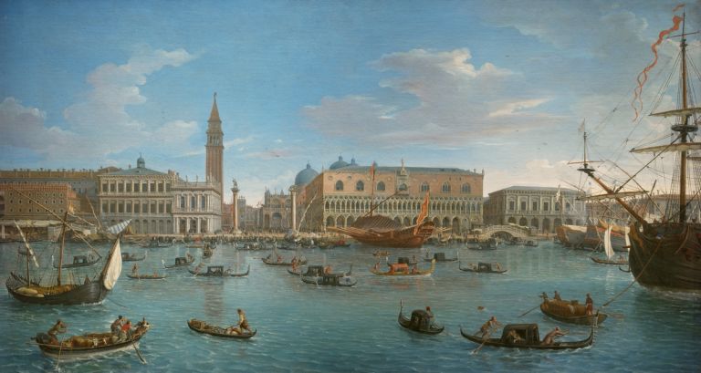 Vanvitelli (Gaspar van Wittel), Vista di Venezia dall'isola di San Giorgio, 1696, olio su tela, 98 x 174 cm. Museo Nacional del Prado. Madrid © Photographic Archive Museo Nacional del Prado