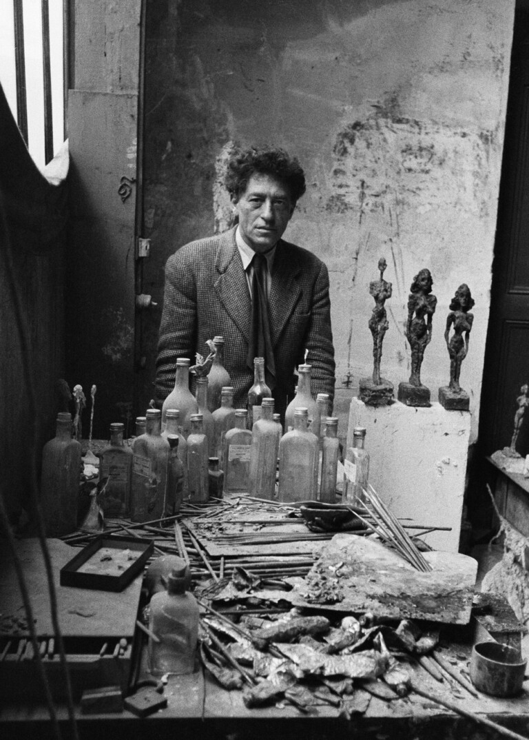 L’artista Alberto Giacometti. Parigi, Francia, 1955 © Sabine Weiss