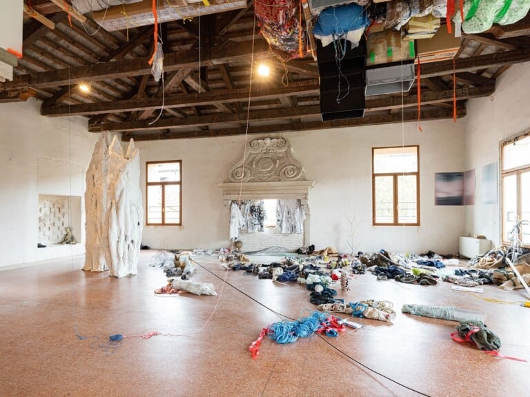 Under the boat. Exhibition view at Fondazione Bevilacqua La Masa, Venezia 2022. Photo Nico Covre