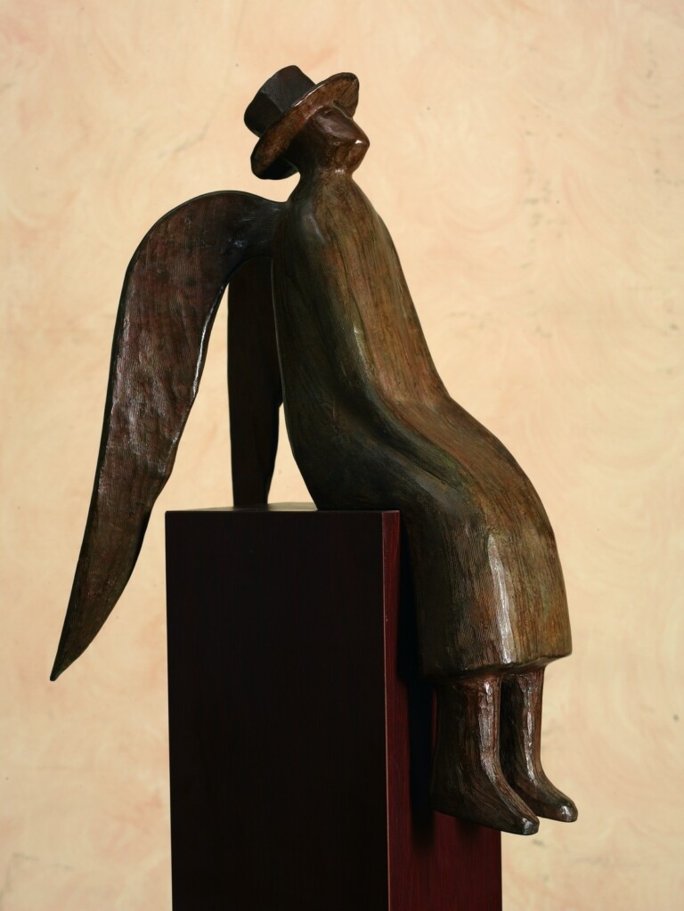 Jean Michel Folon, Angelo Custode, 2005, bronzo © Fondation Folon, ADAGP, Paris, 2022