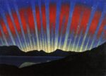 Luigi Russolo, Aurora boreale, 1938, olio su tela, 60x91 cm. Collezione Giancarlo e Danna Olgiati, Lugano
