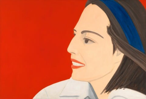 Alex Katz The Red Smile, Museo Nacional Thyssen Bornemiza