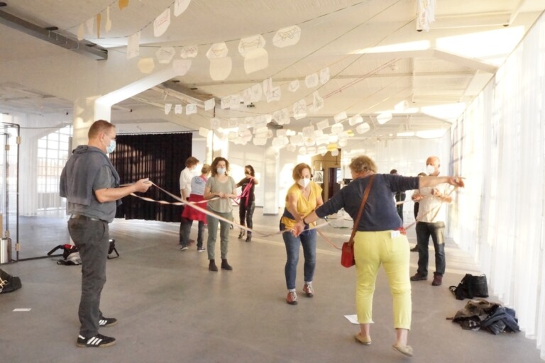 Paola Anziché, Cat's Cradle, performance, Bauhaus Festival Dessau, 2021