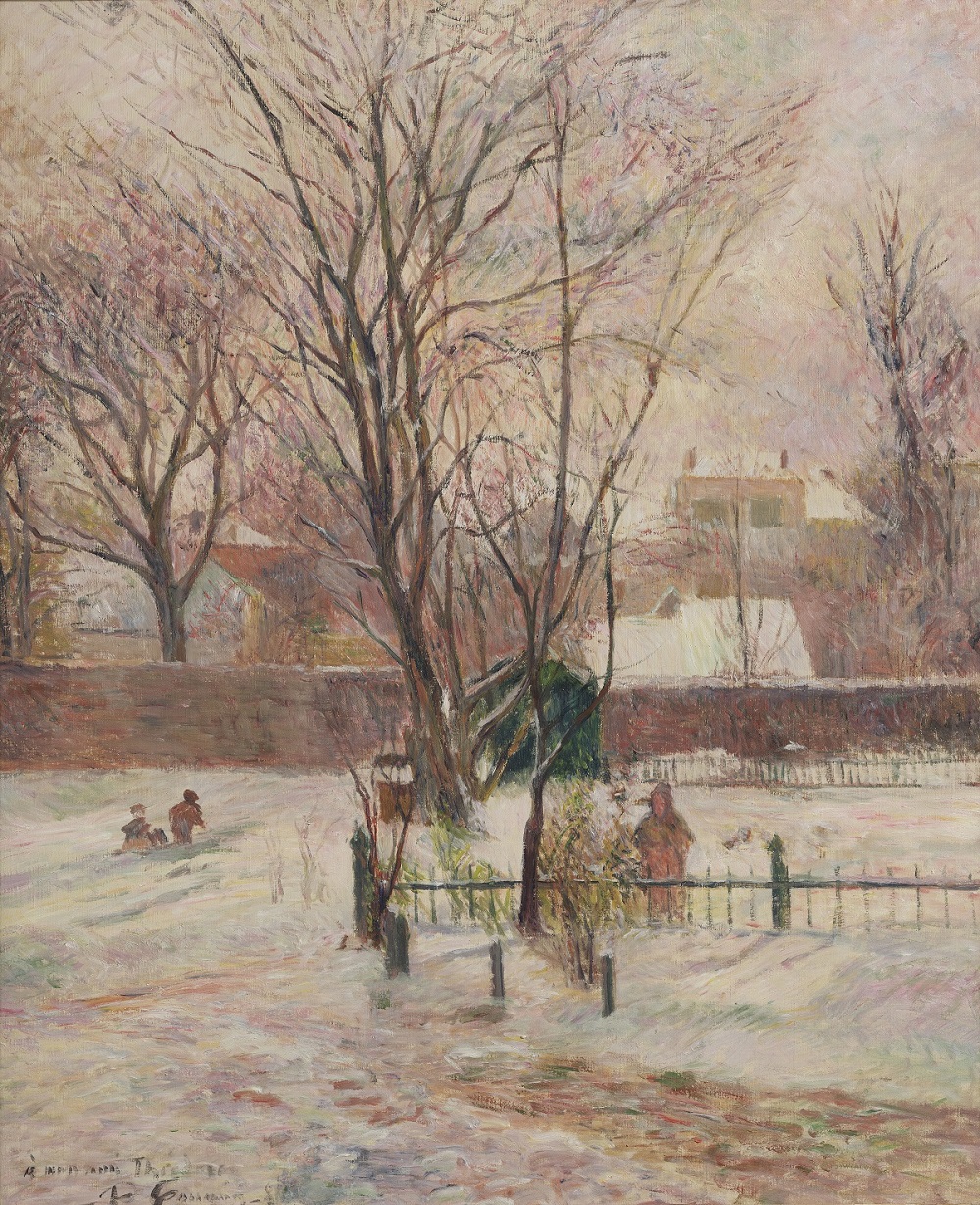 Paul Gauguin, La Neige à Copenhague, 1884, Olie på lærred. © Ny Carlsberg Glyptotek