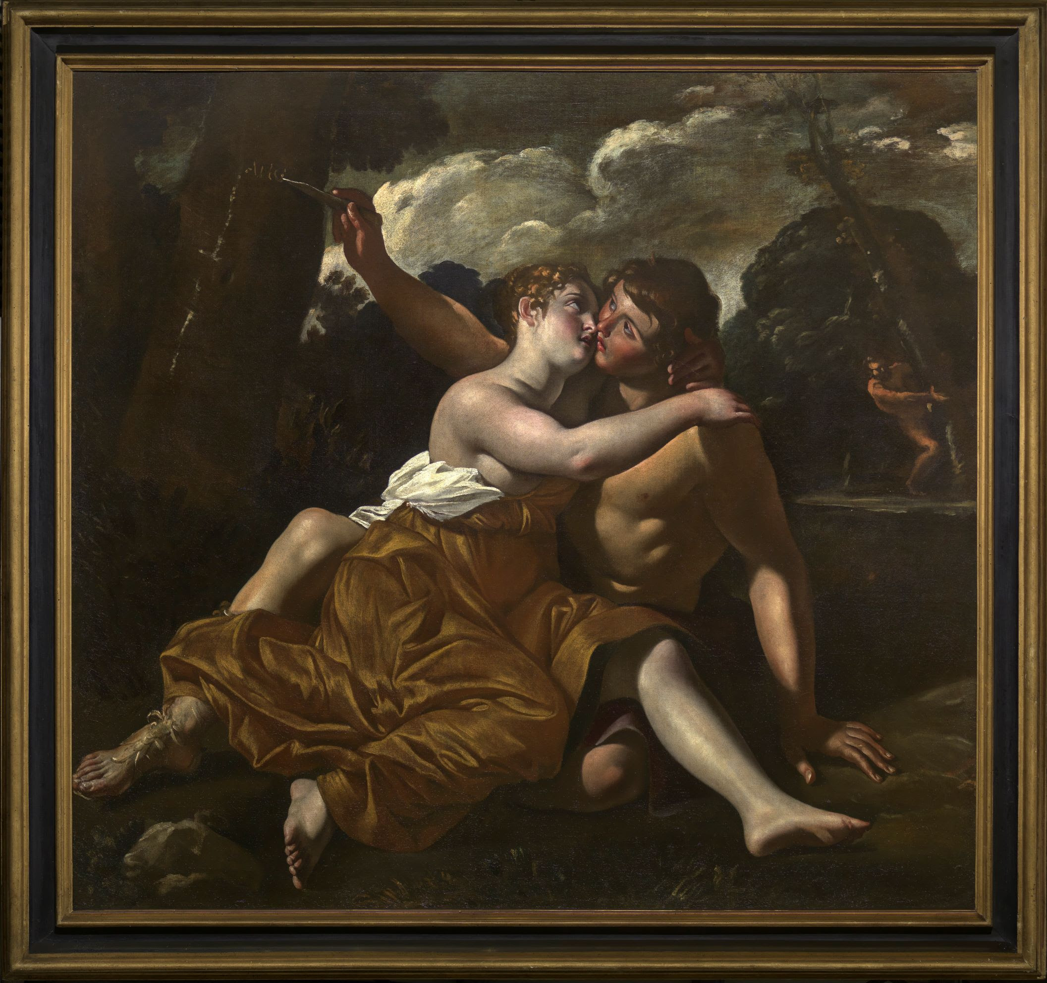 Giovanni Lanfranco, Il bacio di Angelica e Medoro, 1633-1634, olio su tela, 168 x 182 cm, Courtesy Alessandra Di Castro, foto: Arrigo Coppitz