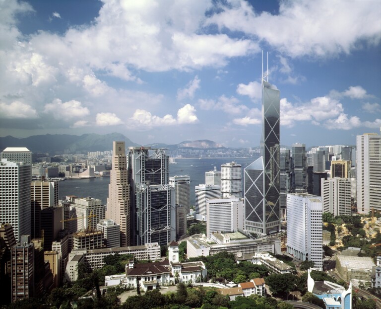 LERA, Pei Cobb Freed & Partners, Bank of China Tower, Hong Kong, 1990 Photos 1990 Paul Warchol Courtesy Pei Cobb Freed & Partners