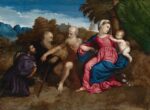 Paris Bordon, Madonna con il Bambino, i santi Girolamo e Antonio abate e un devoto, 1525 ca.. Glasgow, Kelvingrove Art Gallery and Museum ©CSG CIC Glasgow Museums Collection _ Bequeathed by Jane Graham Gilbert, 1877