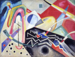 Wassily Kandinsky, Zig zag bianchi, 1922 olio su tela, cm 95 x 125 inv 1686 Ca' Pesaro Galleria Internazionale d'Arte Moderna, acquisto alla Biennale, 1950