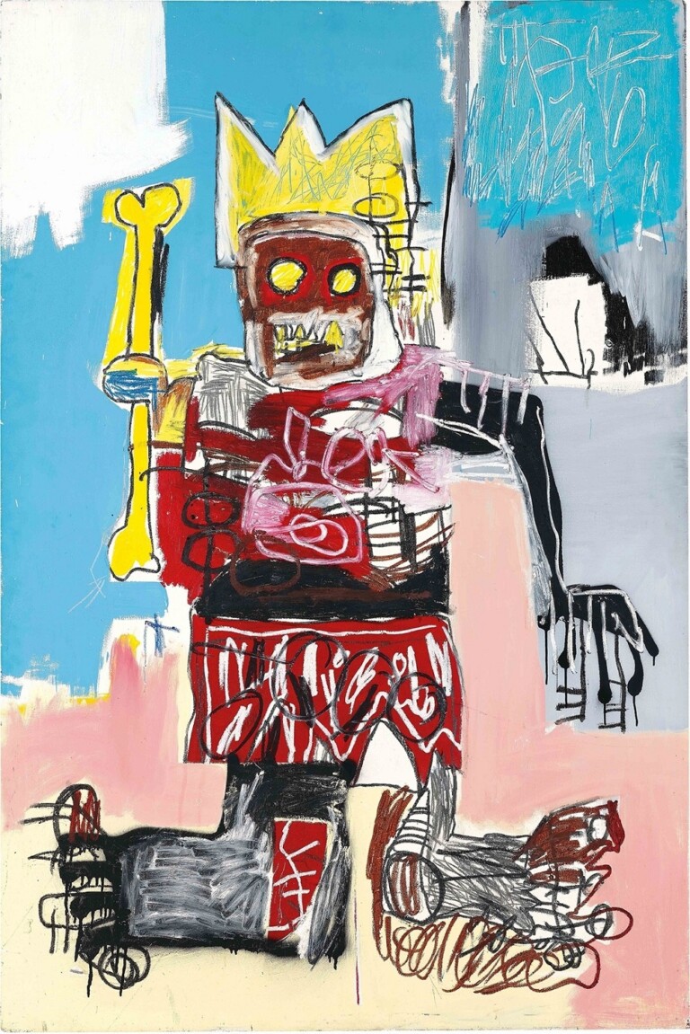 Jean-Michel Basquiat, Untitled, 1982, acrylic, oilstick and spray paint on wood. Private Collection – courtesy of HomeArt, Hong Kong. Photo: Private Collection – courtesy of HomeArt, Hong Kong © Estate of Jean-Michel Basquiat. Licensed by Artestar, New York