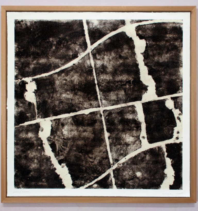 Andrea Francolino, 45.480609 12.583739, 30 - 10 - 2019, 12_34_18. Earth dust on Hahnemühle paper, 115 x 115 x 4,5cm, Courtesy the Artist, Mazzoleni London _ Torino