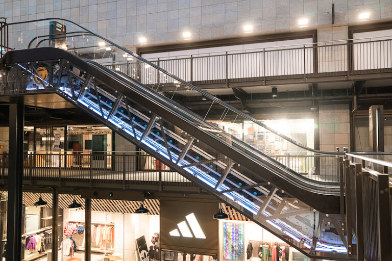 Battersea Power Station Turbine Hall B Escalator Credit Backdrop Productions