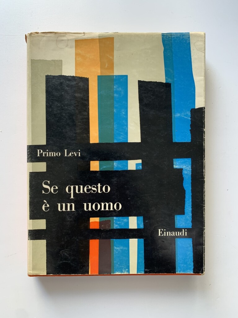 Bruno Munari Copertina per Se questo è un uomo di Primo Levi, Einaudi