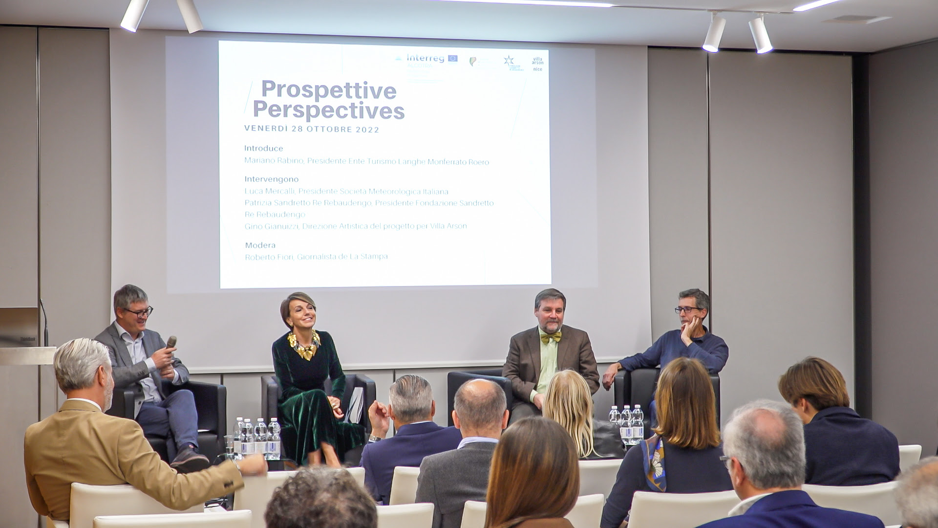 PROSPETTIVE / PERSPECTIVES. Roberto Fiori, Patrizia Sandretto Re Rebaudengo, Luca Mercalli, Gino Gianuizzi