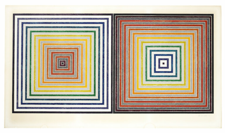 Frank Stella, Double Gray Scramble, 1973. Courtesy of Christie's