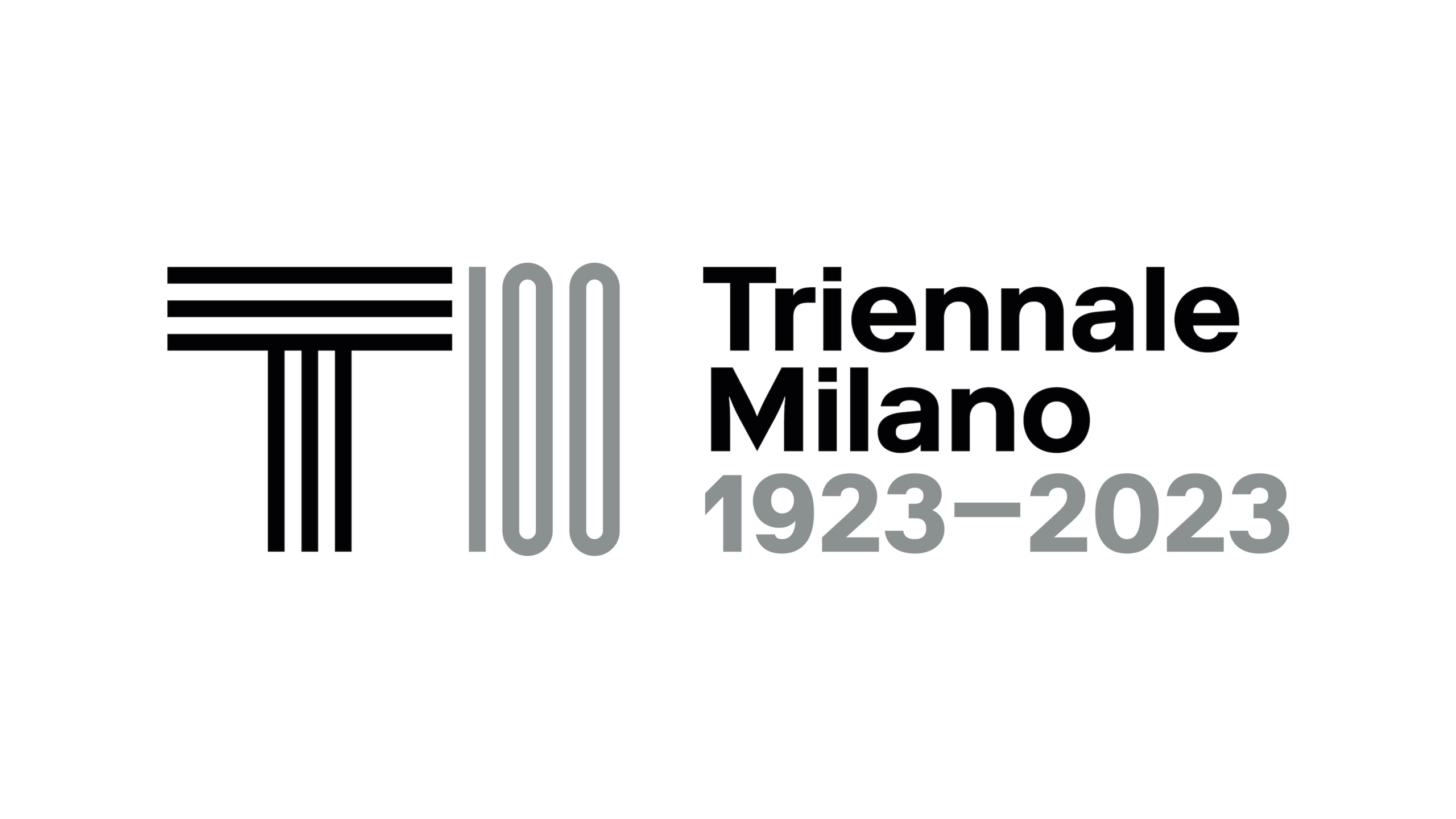 Logo centenario di Triennale Milano. Studio NORM