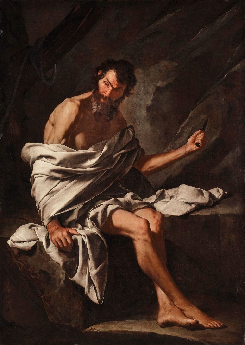 Bernardo Cavallino, San Bartolomeo. Courtesy of Sotheby's