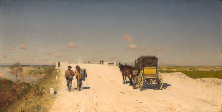 Giuseppe De Nittis, The road from Naples to Brindisi, 1872